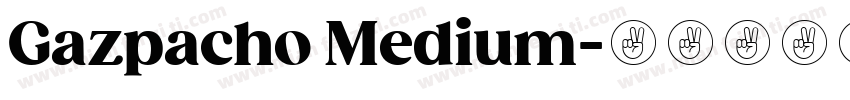 Gazpacho Medium字体转换